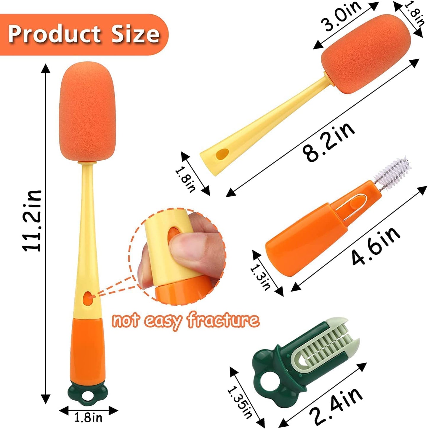 3 in 1 Multifunctional Cleaning Brush - melbiflask