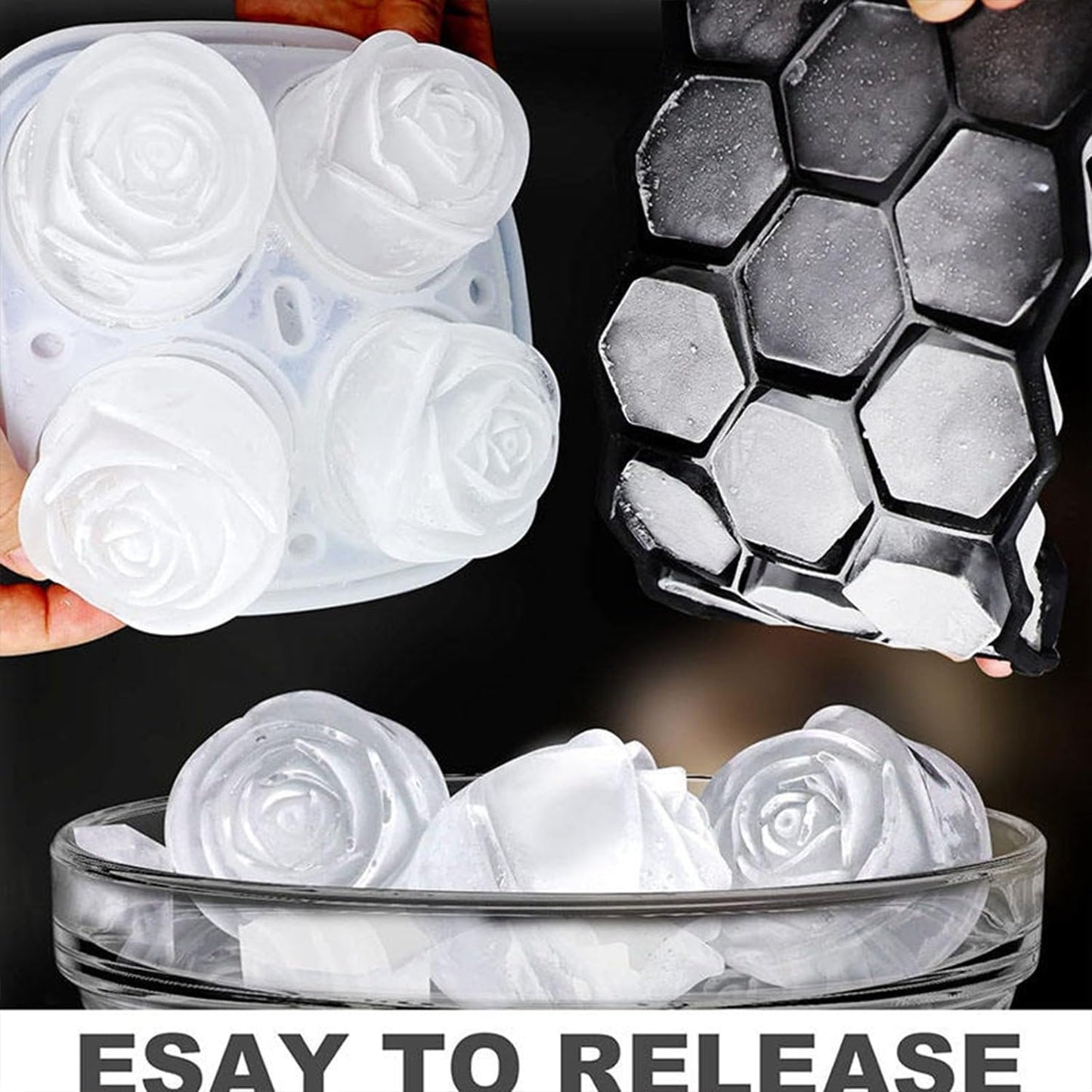 Rose Flower Ice Tray