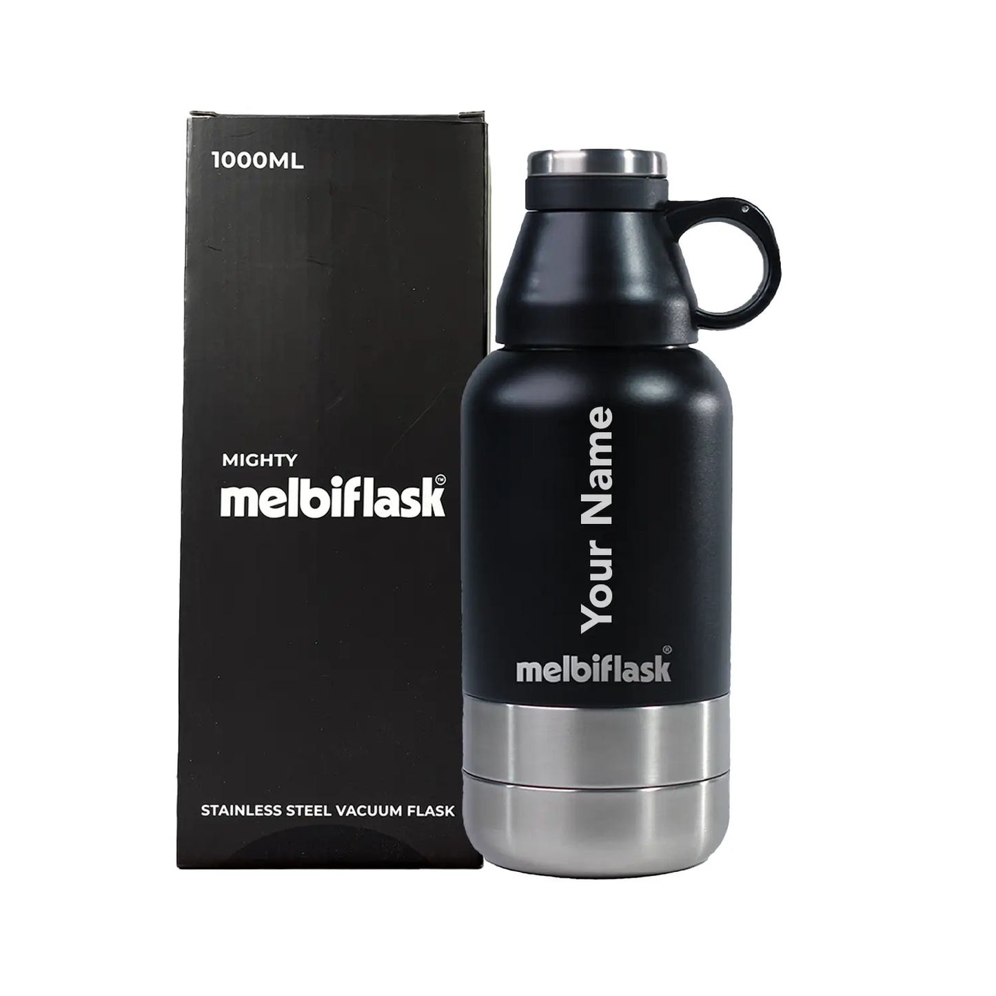 Melbiflask Mighty Black - Personalised