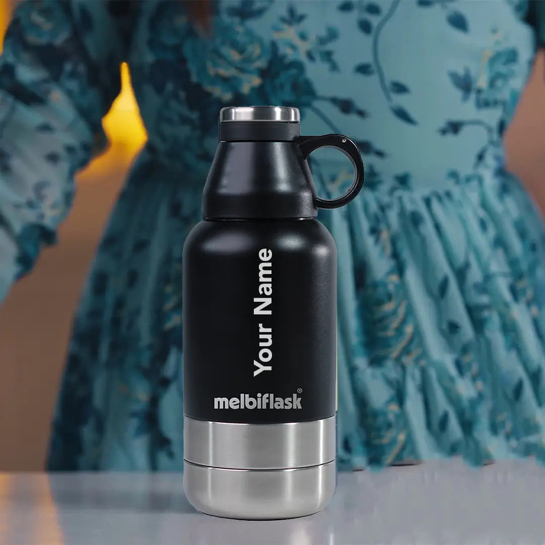 Melbiflask Mighty Black - Personalised
