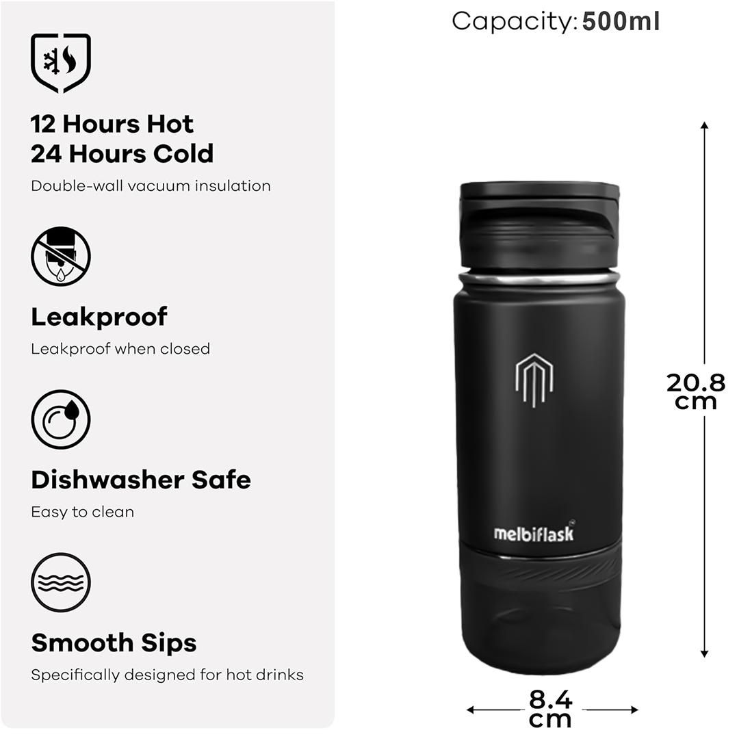 Melbiflask Mini Black & All Accessories