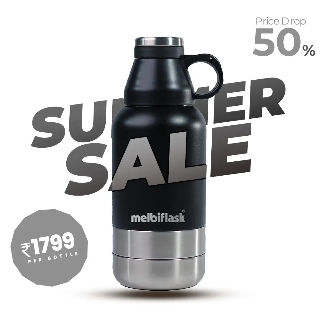 Melbiflask Mighty Black - Personalised