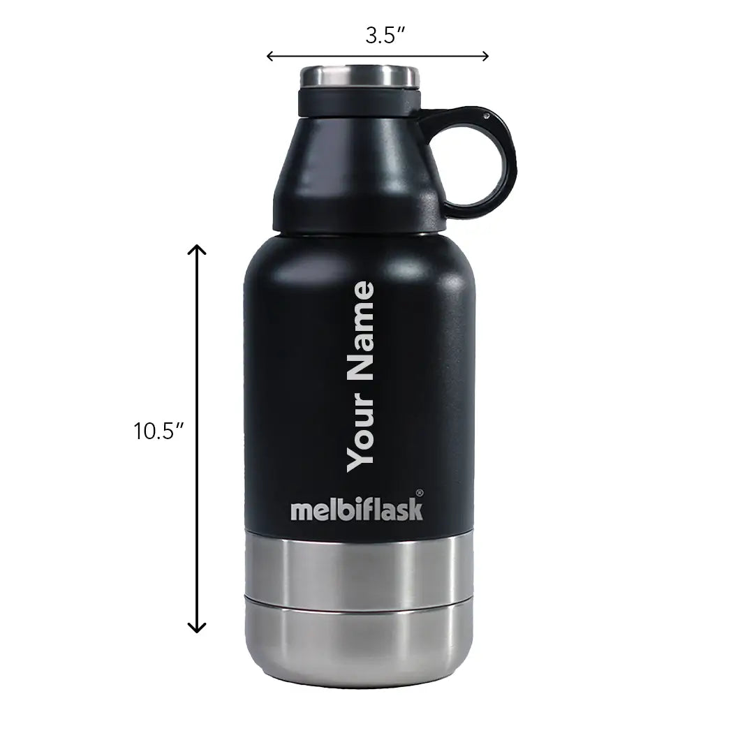Melbiflask Mighty Black - Personalised